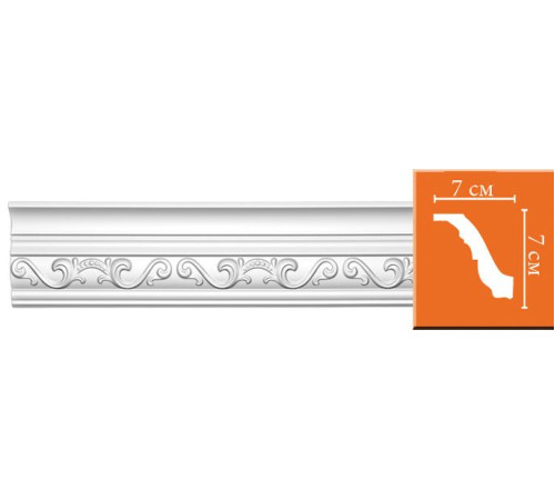 Плинтус потолочный с рисунком DECOMASTER 95843 70х70х2400 мм 95843