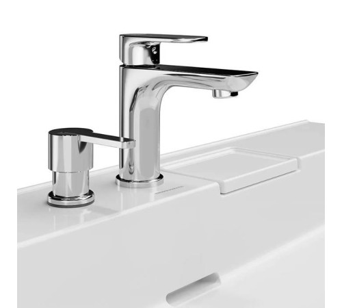 Раковина накладная Kerama Marazzi Logica 60.5х48.5 см 2 отверстия белый глянец LO.wb.60.2