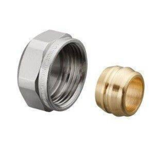 Набор со стяжным кольцом Oventrop Ofix CEP 16 мм G 3/4 никелированный 1027476