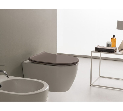 Сиденье для унитаза Scarabeo Moon/Glam песочный матовый 5535/B52