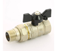 Кран шаровой LD Pride НВ 1/2 полнопроходной с разъемным соединением бабочка 47.306.15