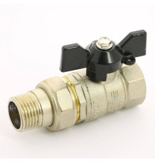 Кран шаровой LD Pride НВ 1/2 полнопроходной с разъемным соединением бабочка 47.306.15