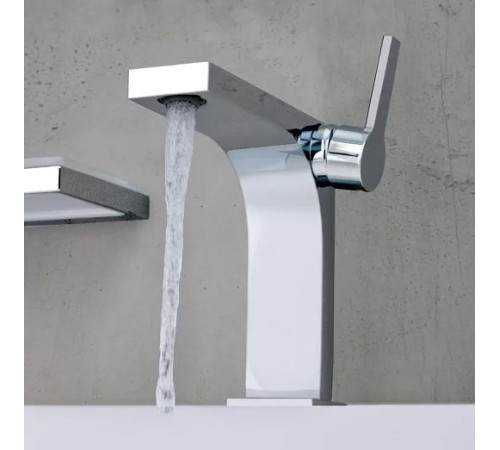 Смеситель для раковины KEUCO Edition 11 однорычажный с донным клапаном черный шлифованный хром 51102 130000