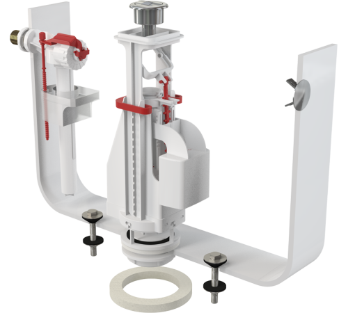 Выпускной комплект Alca plast с двойной кнопкой и впускным механизмом A16 1/2 CHROM SA08AK 1/2 CHROM