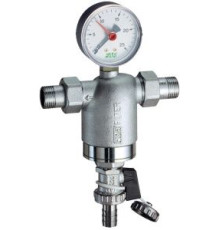 Фильтр самоочищающийся FAR 3/4 НР-НР 100 мкм с манометром FA 3944 34100
