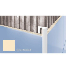 Профиль для плитки внешний Cezar 10 мм светло-бежевый T125