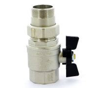 Кран шаровой Bugatti Oregon 1 1/4 НВ со сгоном бабочка 03220042