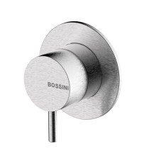 Внешняя часть смесителя для душа Bossini Nobu на 1 потребитель матовая нержавеющая сталь INZ219.075