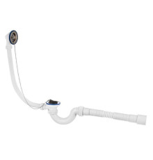 Слив-перелив для ванны Wirquin Мини Элит 1 1/2 x 40 мм с пробкой на цепочке L500 мм 30980654