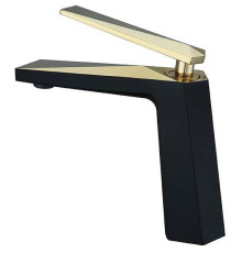 Смеситель для раковины Boheme Venturo черный золото 381-B