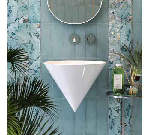 Раковина Kerama Marazzi Cono 44.5х44.5х35 см подвесная белый глянцевый CO.wb.44 / F.WB.CO