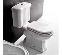 Унитаз-моноблок Kerasan Retro 72х38.5 см слив в стену белый/хром 750990/101301/760390/108101