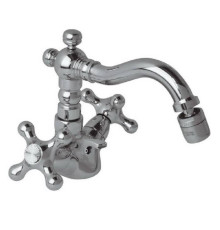 Смеситель для биде Daniel Revival поворотный излив с донным клапаном хром V6400 cr