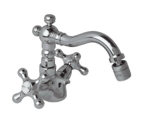 Смеситель для биде Daniel Revival поворотный излив с донным клапаном хром V6400 cr