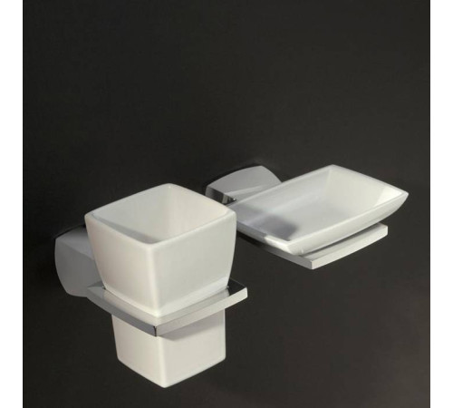 Держатель для стакана и мыльницы подвесной Bertocci Grace хром 142 7702 0000