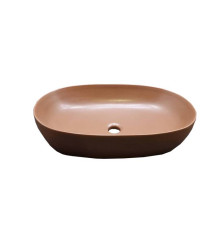 Раковина накладная Azzurra Elegance Circle 60x40 см Rame ECI60 RA