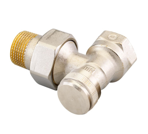 Клапан запорный ручной Danfoss RLV DN 20 угловой никелированный 003L0145