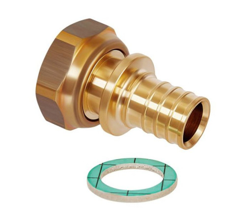 Переход Hoobs с накидной гайкой на плоское уплотнение 25x3.5-G1 HB-PEXNG-253511