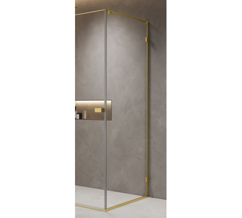 Боковая панель Aquanet 800х2000 мм стекло 8 мм золото шлифованное AQM7409-3-8