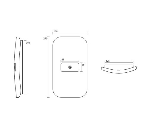 Пластина декоративная Kerasan Artwork Moloco + Fix белый матовый 756830
