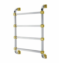 Полотенцесушитель водяной Margaroli 732-4 межосевое 480 мм хром/золото 7324704CON