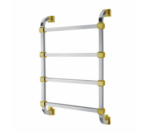 Полотенцесушитель водяной Margaroli 732-4 межосевое 480 мм хром/золото 7324704CON