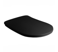 Сиденье для унитаза Kerasan Tribeca Slim с микролифтом черный матовый 519131