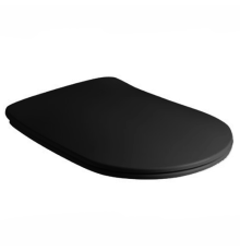 Сиденье для унитаза Kerasan Tribeca Slim с микролифтом черный матовый 519131