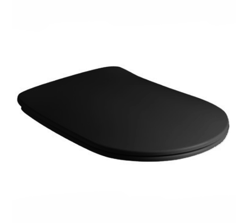 Сиденье для унитаза Kerasan Tribeca Slim с микролифтом черный матовый 519131