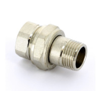 Разъемное соединение прямое Uni-Fitt НВ 1 с прокладкой O-RING никелированное 507319