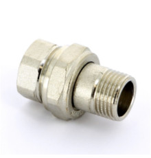 Разъемное соединение прямое Uni-Fitt НВ 1 с прокладкой O-RING никелированное 507319