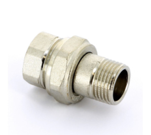 Разъемное соединение прямое Uni-Fitt НВ 1 с прокладкой O-RING никелированное 507319