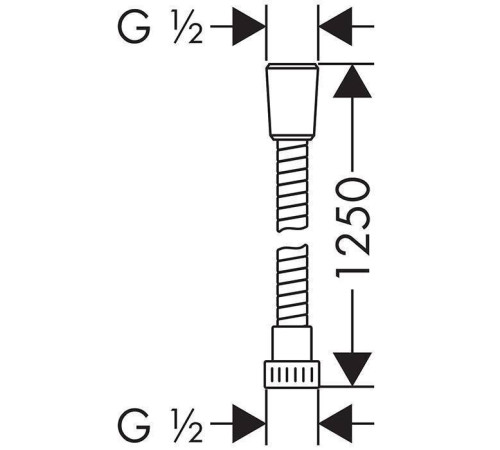 Шланг для душа Hansgrohe Metaflex 1.25 м 28262000