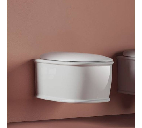 Унитаз подвесной Artceram Atelier безободковый 52х37 см белый ATV001 01 00