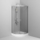 Душевое ограждение AM.PM X-Joy 80х80 см с поддоном матовый хром W88E-205-080MT64