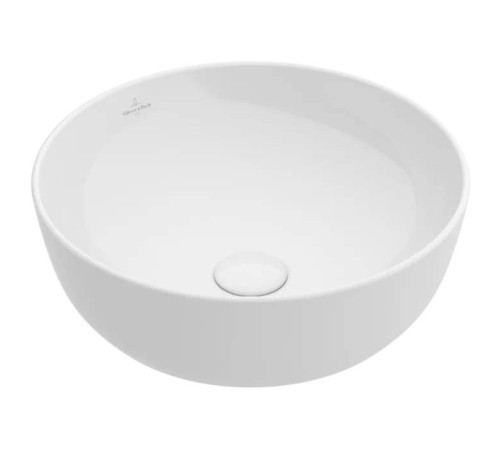 Раковина накладная Villeroy & Boch Artis 43х43 см TitanCeram альпийский белый 41794301