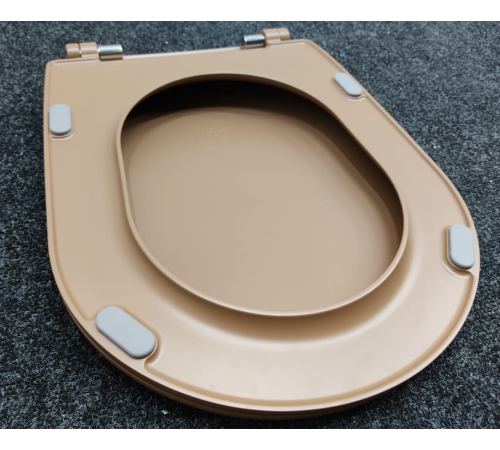 Сиденье для унитаза Kerasan Nolita SLIM быстросъемное Bruno matt петли хром 539188