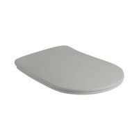 Сиденье для унитаза Kerasan Nolita SLIM с микролифтом светло-серый/хром 539159