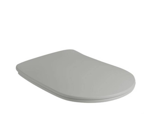 Сиденье для унитаза Kerasan Nolita SLIM с микролифтом светло-серый/хром 539159