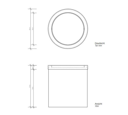 Корзина для бумаги Decor Walther DW 125 20x21 см с крышкой напольная черный матовый 0608060