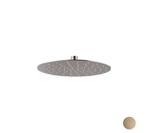 Верхний душ Newform X-STEEL 316 25 см без кронштейна G1/2 PVD Brushed pale gold 29392X.59.098