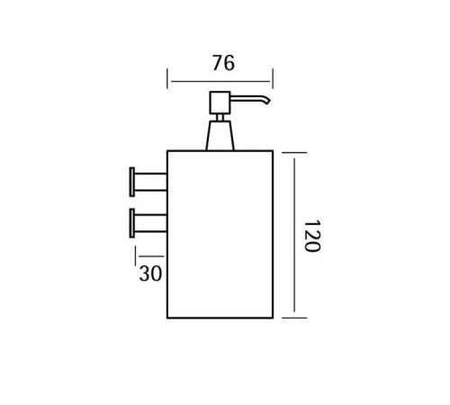 Дозатор для жидкого мыла Cisal Xion подвесной нержавеющая сталь XI090620D1