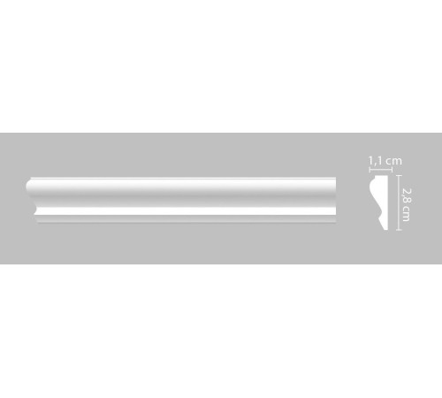 Молдинг гладкий DECOMASTER A032 полистирол 28х11х2000 мм A032
