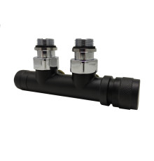 Узел нижнего подключения SR Rubinetterie Tondera угловой 1/2 x 3/4 EK черный матовый правый 0681-1500VCES