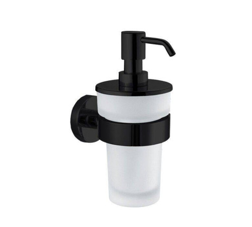 Дозатор для жидкого мыла Decor Walther Basic BA WSP 80х100х180 мм черный матовый 0530860