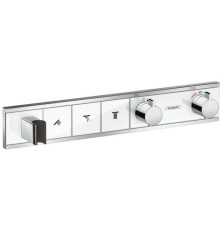 Термостат hansgrohe RainSelect скрытого монтажа для 3 потребителей белый/хром 15356400