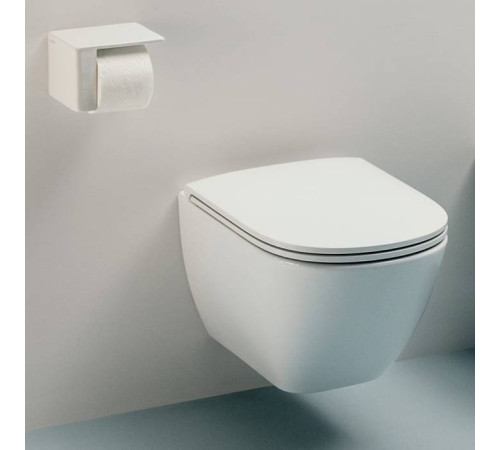 Унитаз подвесной Laufen Lua 49х36 см безободковый укороченный белый глянцевый 8.2008.3.000.000.1