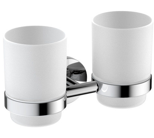 Стакан для зубных щеток двойной Timo Saona хром 13034/00