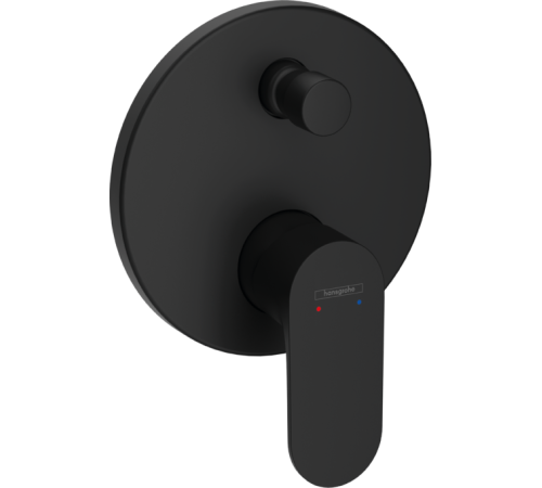 Смеситель для душа Hansgrohe Rebris S на 2 потребителя внешняя часть черный матовый 72466670