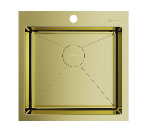 Кухонная мойка Omoikiri Akisame 51-LG 51x51 см светлое золото 4973439